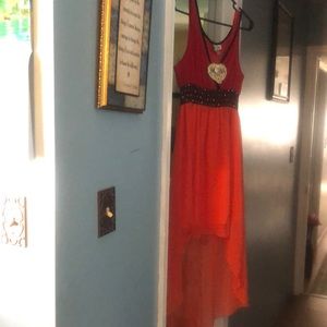 Jessica taylor size large color red orange and black